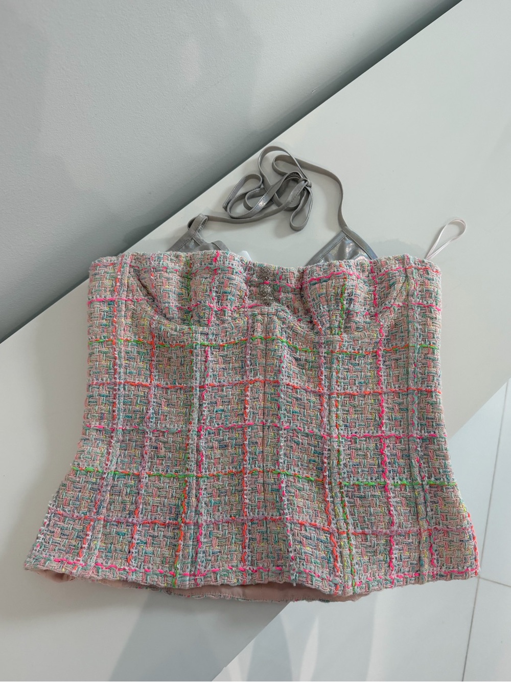 Chanel Multicolor Tweed Camisole